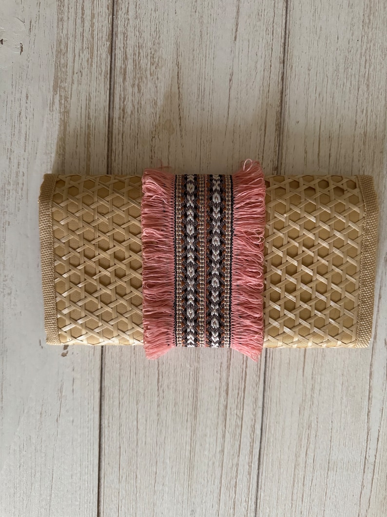 Handcrafted Bamboo & cotton wallet