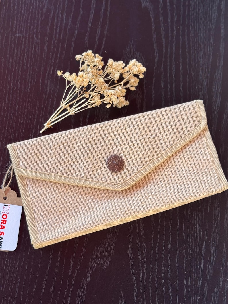 Handmade Jute Wallet – Eco-Friendly & Minimalist | Rustic Sustainable Wallet | Thoughtful Gift